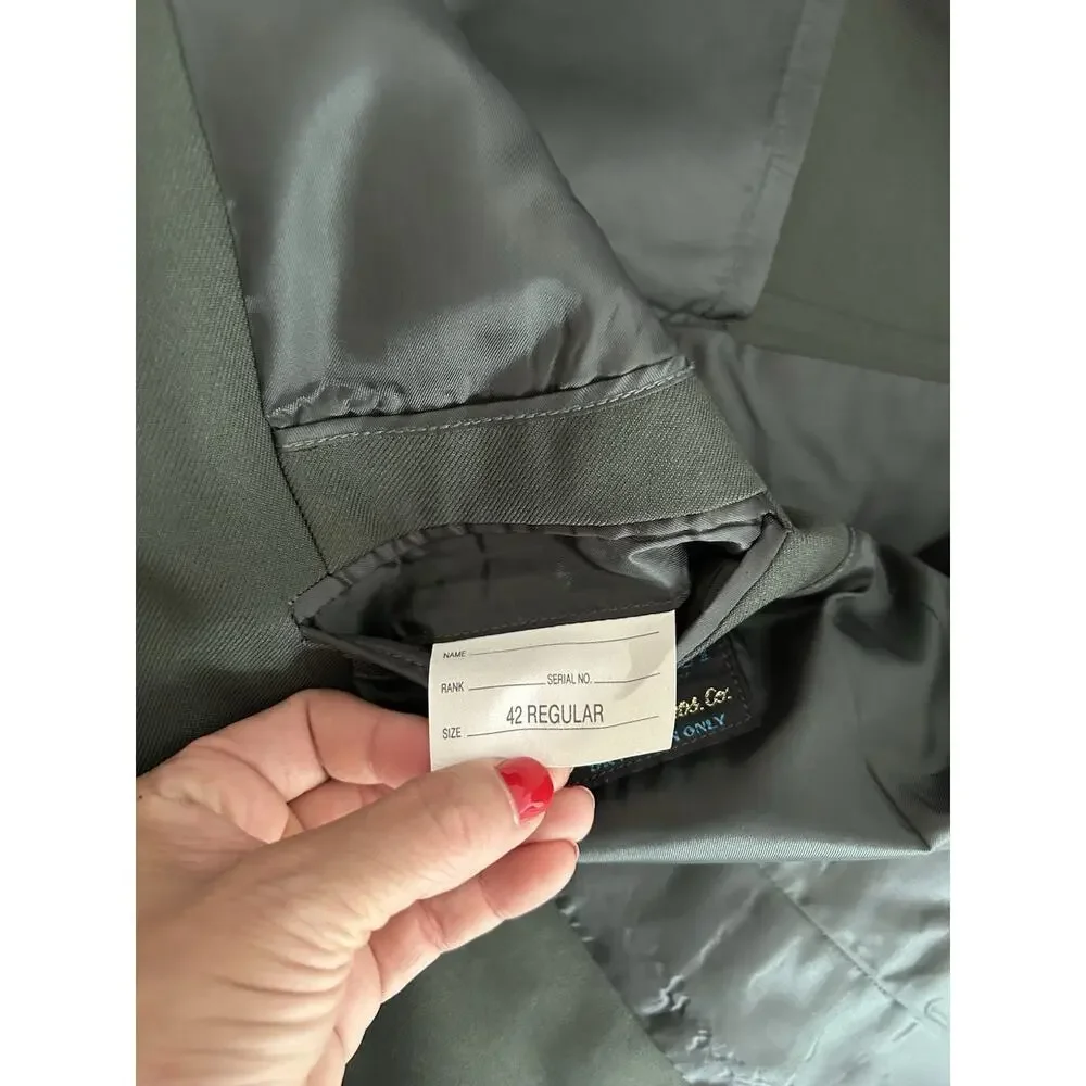 US Military Patriot Uniform Green Jacket Blazer Weintraub Bros 420R 104 Infantry